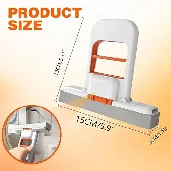 Portable Mini Foldable Desktop Mop with Self-Wringing Mechanism | Compact Sponge Cleaning Mop for Kitchen, Glass & Countertops